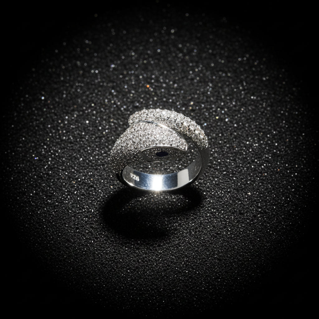 SNAKE OF DAWN — Sterling Silver Ring