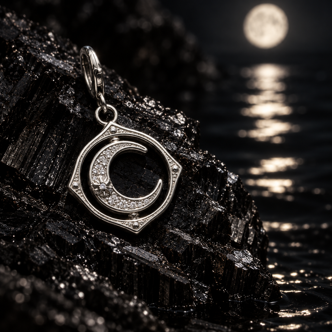 LUNA — moonlit square product photo
